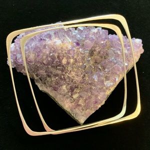 Unique .925 Sterling Silver Square Bangle Bracelet